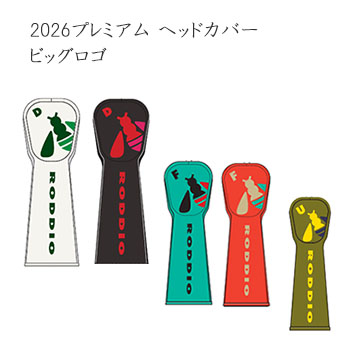 ロッディオ プレミアム2026 ビッグロゴ ウッド用ヘッドカバー